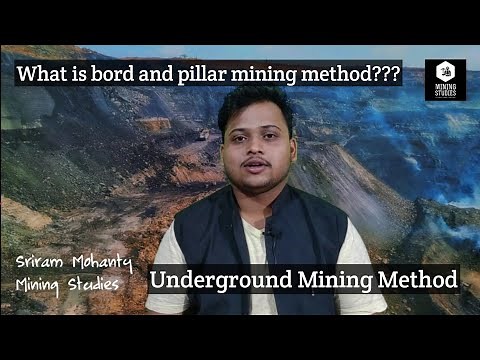 Bord and pillar mining method || underground mining method ||