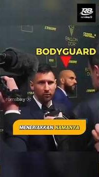 Bodyguard Messi terancam kehilangan pekerjaannya. #footballshorts