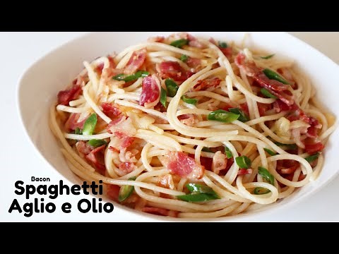 Bacon Spaghetti Aglio e Olio | Easy & Simple, Ready in 15 Minutes!