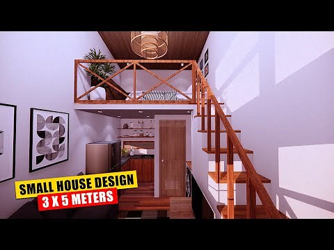 Amazing Small House Design With Bedroom loft 3x5 Meters
