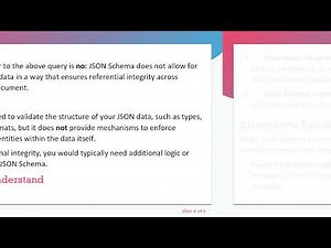How to Ensure Referential Integrity in JSON with JSON Schema