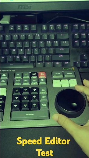 Davinci Resolve Speed Editor