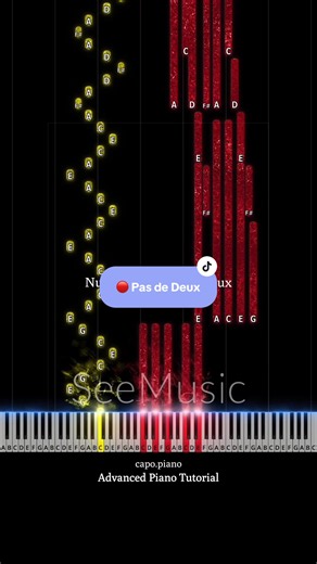 🔴 Nutcracker Pas de Deux - Tchaikovsky (Advanced Piano Tutorial) #pianocover #pianotutorial #easypiano #pasdeduex #tchaikovsky