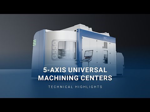 5-Axis Universal Machining Centers – 3D Product Animation