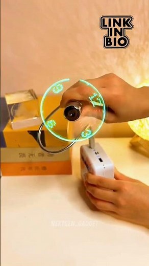 USB Clock Fan | LED Fan Clock |Fan Clock |LED Light Clock #homegadets #diy #ledclock #gadgets #fpyシ
