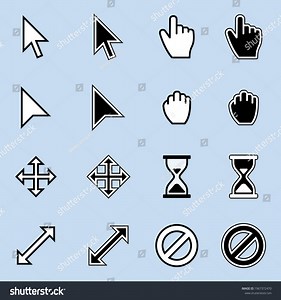 Design Different Types Cursor Icons Different Stock Vector (Royalty Free) 1967372470 | Shutterstock