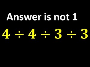 Only 1% Solve This Math Problem Without a Mistake