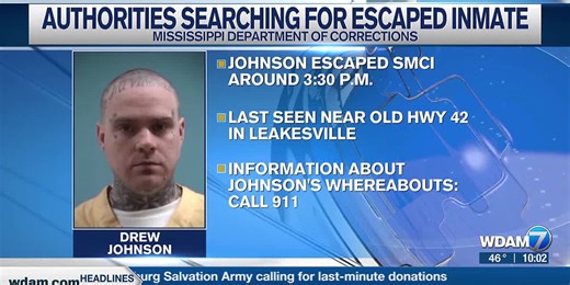 MDOC searching for escaped inmate out of Leakesville
