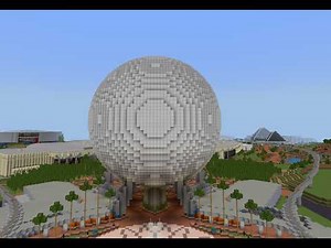 Minecraft Tour of EPCOT Center (1982)- Spaceship Earth & Universe of Energy