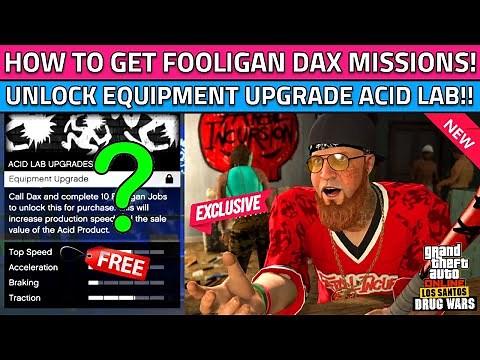 How To Call Dax and Complete 10 FOOLIGAN Jobs To UNLOCK Equipment Upgrade in GTA 5 Drug Wars Mission