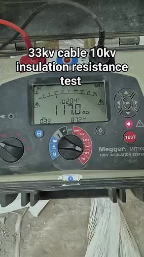 Insulation Resistance Test #electric #electrician #fyp #engineering #testing
