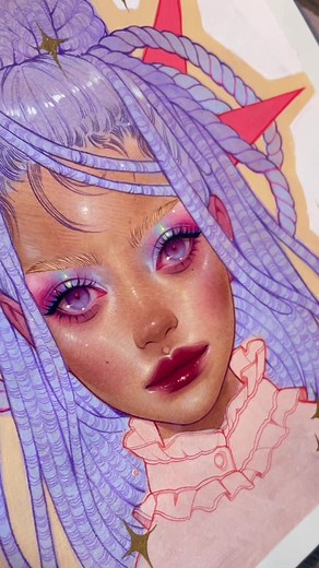 Mixed Media Painting by Kelsey Beckett and Daisy Edgar Jones Drawing