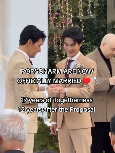 Porsch Apiwat and Arm Sappanyoo: Official Wedding Celebration