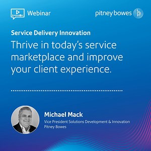 [Webinar] Having a hard time keeping up with the service support required by your clients? Learn from Michael Mack how Service Delivery Innovation from Pitney Bowes can improve your client experiences. http://spr.ly/6181ObQuc #cx #innovation | Pitney Bowes