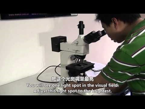 How to use metallurgical microscope MSHOT MJ33?