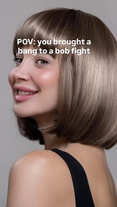 Bangs vs. Bob — the quiet rivalry shaping every good hair story. Cast your vote below. | FaceApp