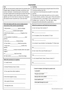 the present simple and present continuous in English