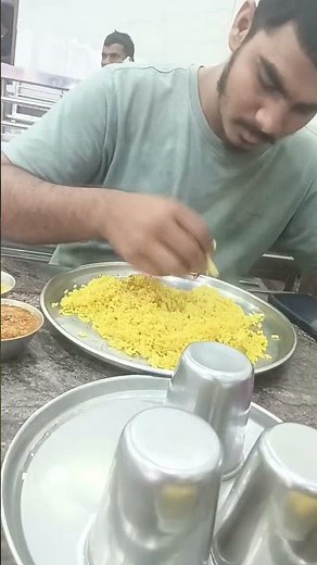 my friend eating food