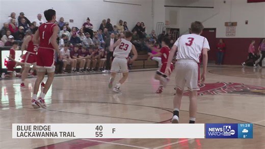 Lackawanna Trail Wins 55-40 Over Blue Ridge