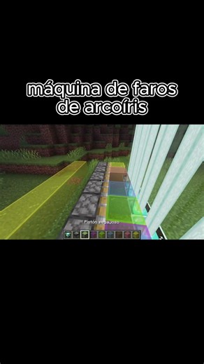 Arcoíris con faros #minecraft #memes #java #parati