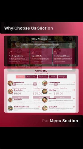 🍽️ Catering HTML5 Website Template | Flavvora 🔥 Features