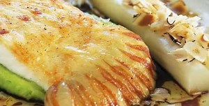 PAN-FRIED TURBOT WITH SOY AND HAZELNUT GRAVY