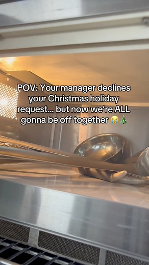 1.9M views · 21K reactions | When your Christmas holiday request gets denied… so the whole team suddenly gets Christmas off together ⚡️ Hospitality stress + festive chaos = perfect combo | Chef The Partie | Facebook