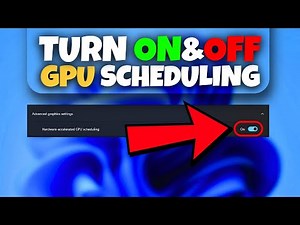 How To Turn On & Turn OFF Hardware Accelerated GPU Scheduling In Windows 11 ✅️