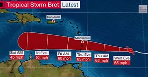 1.2K views | ALERTE CYCLONE : Bret devrait rester en tempête tropicale très forte s’orientant principalement sur la Martinique, mais l’ensemble des îles de la caraibes ne seront pas épargnées. #guadeloupe #guadeloupeactualites971 #cyclone #bret #hurricane | Gactu971 | Facebook