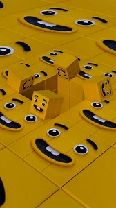 25K views · 10K reactions | Smiley Block Filled Zoom #3d #3danimation #animation #3dmodeling #blender #simulation #rigidbody #physics #cooleffects #looping #art #artist #sfx #asmr #satisfying #oddlysatisfying #cycle #eevee #render #smiley #cube | The3dartshow | Facebook