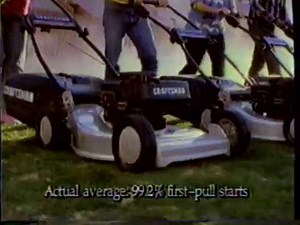 1989 Sears Craftsman Lawn Mower TV Commercial