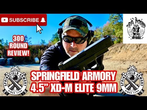 SPRINGFIELD ARMORY 4.5” XD-M ELITE 9MM 300 ROUND REVIEW!