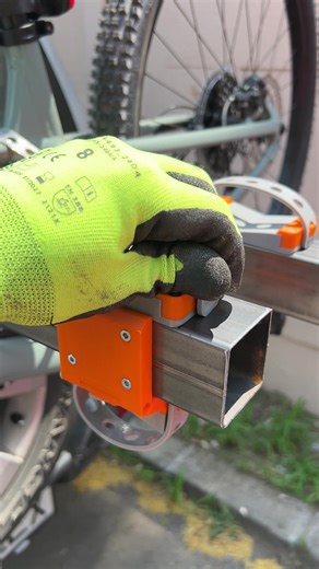 Custom bicycle mount? Of course! ABS TPU95A Custom welded spare wheel mounted frame. Two bicycle carrying capacity. Easy to fold and store away. Isn’t it cool? 🫡 #engineering #3dprinting #bicycle #offroad #innovate