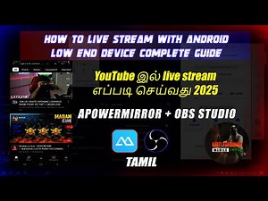 HOW TO LIVE STREAM ON ANDROID 2025 | APOWER MIRROR + OBS STUDIO | WITH LAPTOP OR PC | COMPLETE GUIDE