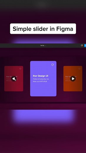 How to create slider in Figma! Learn figma with me! #design #figma