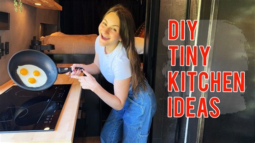 How I built a tiny kitchen in my van!
