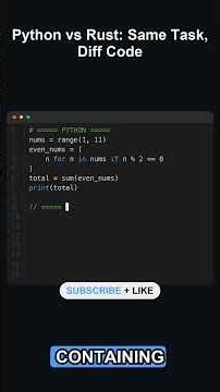 Python vs Rust: Same Sum, Wild Differences