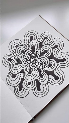 Easy Illusion Art ✨ | Simple Trippy Pattern Drawing