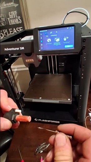3d printer flash forget adventurer 5m no loading filament. jammed. FIXED