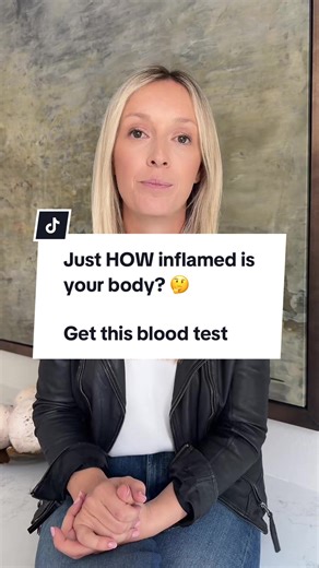Just HOW inflamed is your body? 🤔 Get this blood test #inflammation #hscrp #bloodtest #bloodtesting #bloodwork