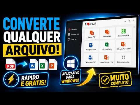 Converter e Editar Varios Arquivos seja PDF/WORD/PNG/JPG...etc. com iLovePDF no PC GRÁTIS.