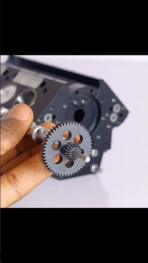 Real Mini V8 Engine Camshaft and Timing Gear assembly