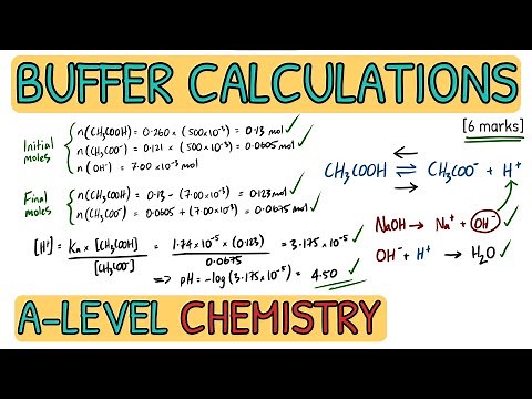 Acids and Bases: Buffer Calculation - Past Paper Exam Question Walkthrough｜AQA A Level Chemistry