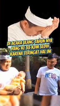 KDM curhat di acara ulang tahun nya ke 55 bikin sedih semua orang #kangdedymulyadi #kdm #dedimulyadi