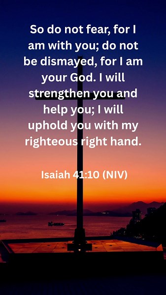 Fear Not, For I Am With You | Isaiah 41:10 | Powerful Bible Verse for Strength #bible #scripture