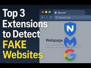 Top 3 Browser Extensions to Detect Fake Websites! (FREE Tools)