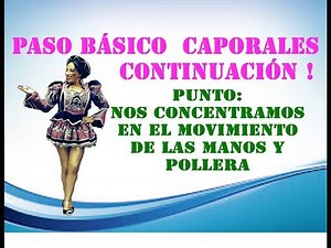 Caporales: Paso básico movimiento manos y pollera para la entrada de "Bolivia Festival"