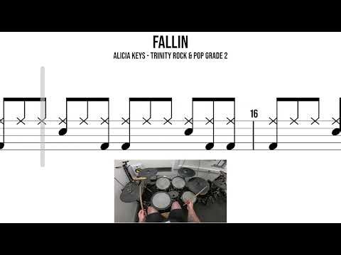 Fallin – Alicia Keys – Trinity Rock & Pop Grade 2 | Drum Playthrough 🥁