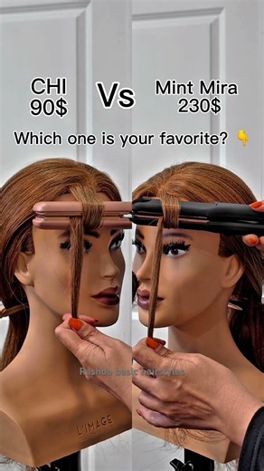 $90 vs $230 Flat Iron! 😱 #CHI #MintMira #FlatIron #HairTools #HairTutorial