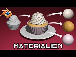 Cupcake Teil 2 - Materialien | Blender Tutorial Deutsch